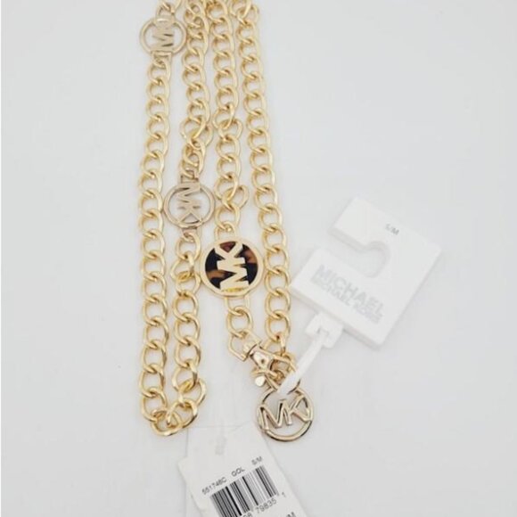 Metal Gold Tone Chain Belt NWT by Michael Kors - Picture 2 of 11